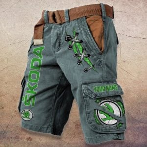 Skoda Custom Name Fashion Design Short VS03