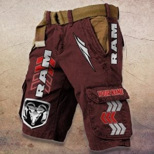 Ram Truck Custom Name Fashion Design Short VS01
