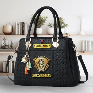 Scania Custom Name Classic Leather Women Handbag VS02