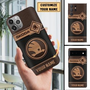 Skoda Custom Name Phone Case For All Phone Models VS03