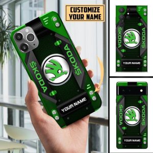 Skoda Custom Name Phone Case For All Phone Models VS02