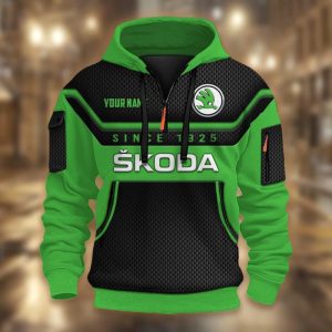 Skoda Custom Name High Quality Cotton Thick Hoodie VS04