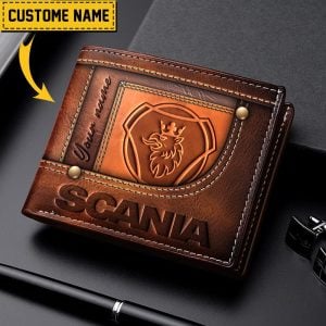 Scania Custom Name Casual Leather Wallet VS03