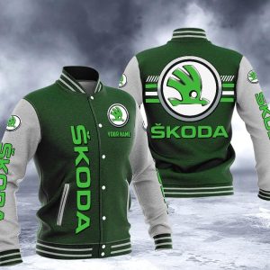 Skoda Custom Name Casual Baseball Jacket VS01
