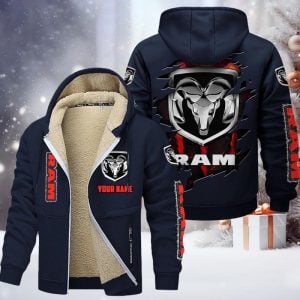 Ram Truck Custom Name Design Unisex Fleece Jacket VS02