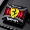 Ferrari Custom Name Casual Leather Wallet VS03