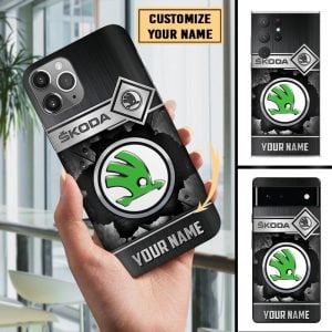 Skoda Custom Name Phone Case For All Phone Models VS04