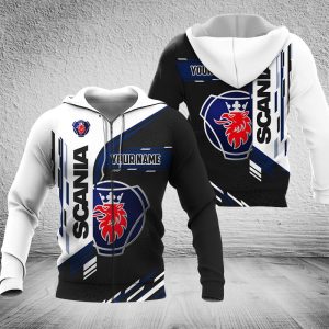 Scania Custom Name Zipper, Hoodie, Baseball Jacket, Bomber Jacket, Tshirt, Sweatshirt, Polo Shirt VS02