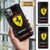 Ferrari Custom Name Phone Case For All Phone Models VS06