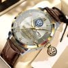 Volkswagen Custom Name Elegant Fashion Design Leather Men Watch VS86A
