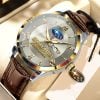 Subaru Custom Name Elegant Fashion Design Leather Men Watch VS86A