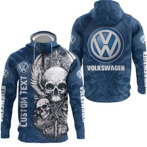 Volkswagen Custom Name Half Zipper Hoodie, Tshirt, Sweatshirt VS05