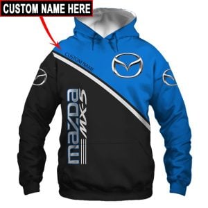 Mazda VS34 Custom Name Zipper,Hoodie, Baseball Jacket, Bomber Jacket, Fleece Jacket, Tshirt, Sweatshirt, Polo Shirt