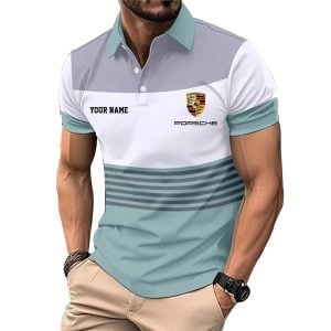 Porsche Custom Name Modern Fit Luxe Classic Polo Shirt VS30