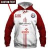 Alfa Romeo VS33 Custom Name Zipper,Hoodie, Baseball Jacket, Bomber Jacket, Fleece Jacket, Tshirt, Sweatshirt, Polo Shirt