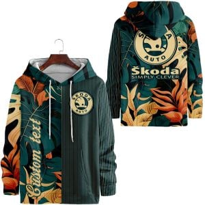Skoda Custom Name Zipper, Hoodie, Baseball Jacket, Bomber Jacket, Tshirt, Sweatshirt, Polo Shirt VS23