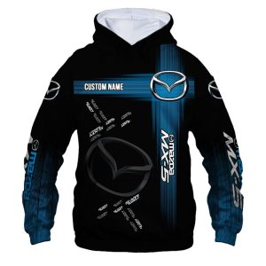 Mazda VS26 Custom Name Zipper,Hoodie, Baseball Jacket, Bomber Jacket, Fleece Jacket, Tshirt, Sweatshirt, Polo Shirt