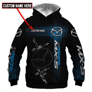 Mazda VS34 Zipper,Hoodie, Baseball Jacket, Bomber Jacket, Fleece Jacket, Tshirt, Sweatshirt, Polo Shirt
