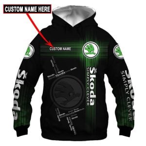 Skoda Custom Name Zipper, Hoodie, Baseball Jacket, Bomber Jacket, Tshirt, Sweatshirt, Polo Shirt VS35
