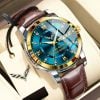 Corvette Custom Name Casual Business Leather Men Watch VS87D