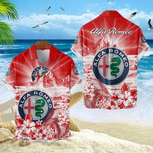 Alfa Romeo Unisex Summer Casual Hawaiian Shirts VS18