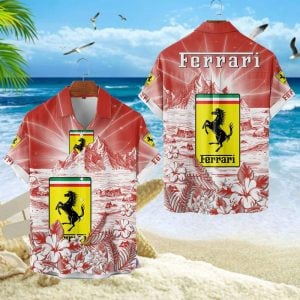 Ferrari Unisex Summer Casual Hawaiian Shirts VS18