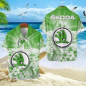 Skoda Unisex Summer Casual Hawaiian Shirts VS04
