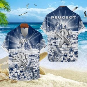 Peugeot Unisex Summer Casual Hawaiian Shirts VS14