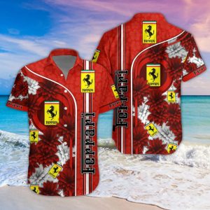 Ferrari Unisex Summer Casual Hawaiian Shirts VS17