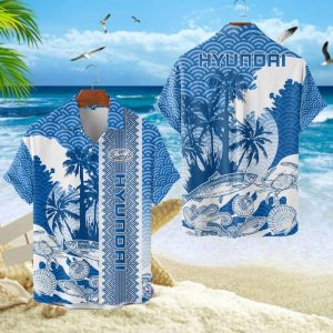 Hyundai Unisex Summer Casual Hawaiian Shirts VS06