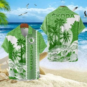 Skoda Unisex Summer Casual Hawaiian Shirts VS02