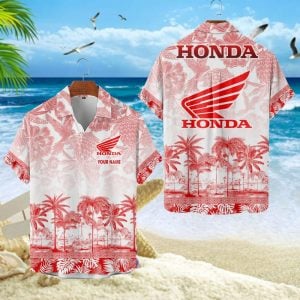 Honda Custom Name Unisex Summer Casual Hawaiian Shirts VS11