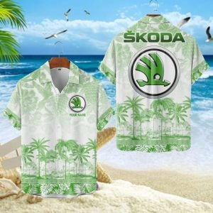 Skoda Custom Name Unisex Summer Casual Hawaiian Shirts VS01