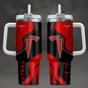 Tesla Custom Name 40oz Tumbler VS11