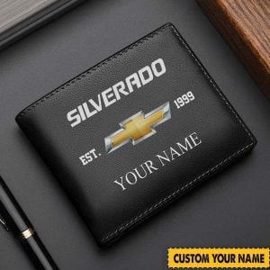 Chevrolet Silverado Custom Name Casual Leather Wallet VS1A