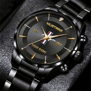 Mustang Custom Name Classic Design Watch VS1B