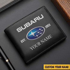 Subaru Custom Name Casual Leather Wallet VS1A