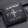 Mustang Custom Name New Carbon Fiber Short Men Wallet VS30B