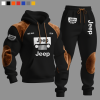 Jeep Custom Name Classic Thick Hoodie and Jogger Sweatpants Set VS43