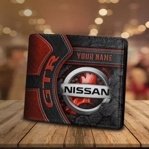 Nissan Custom Name Casual Leather Wallet VS01