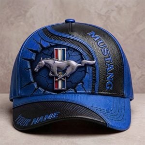 Mustang Custom Name Universal Fit Unisex Classic Cap VS52