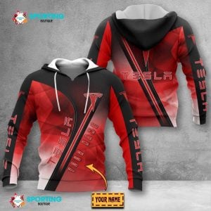 Tesla VS53 Custom Name Zipper,Hoodie, Baseball Jacket, Bomber Jacket, Fleece Jacket, Tshirt, Sweatshirt, Polo Shirt