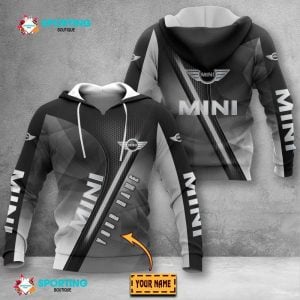 Mini VS60 Custom Name Zipper,Hoodie, Baseball Jacket, Bomber Jacket, Fleece Jacket, Tshirt, Sweatshirt, Polo Shirt