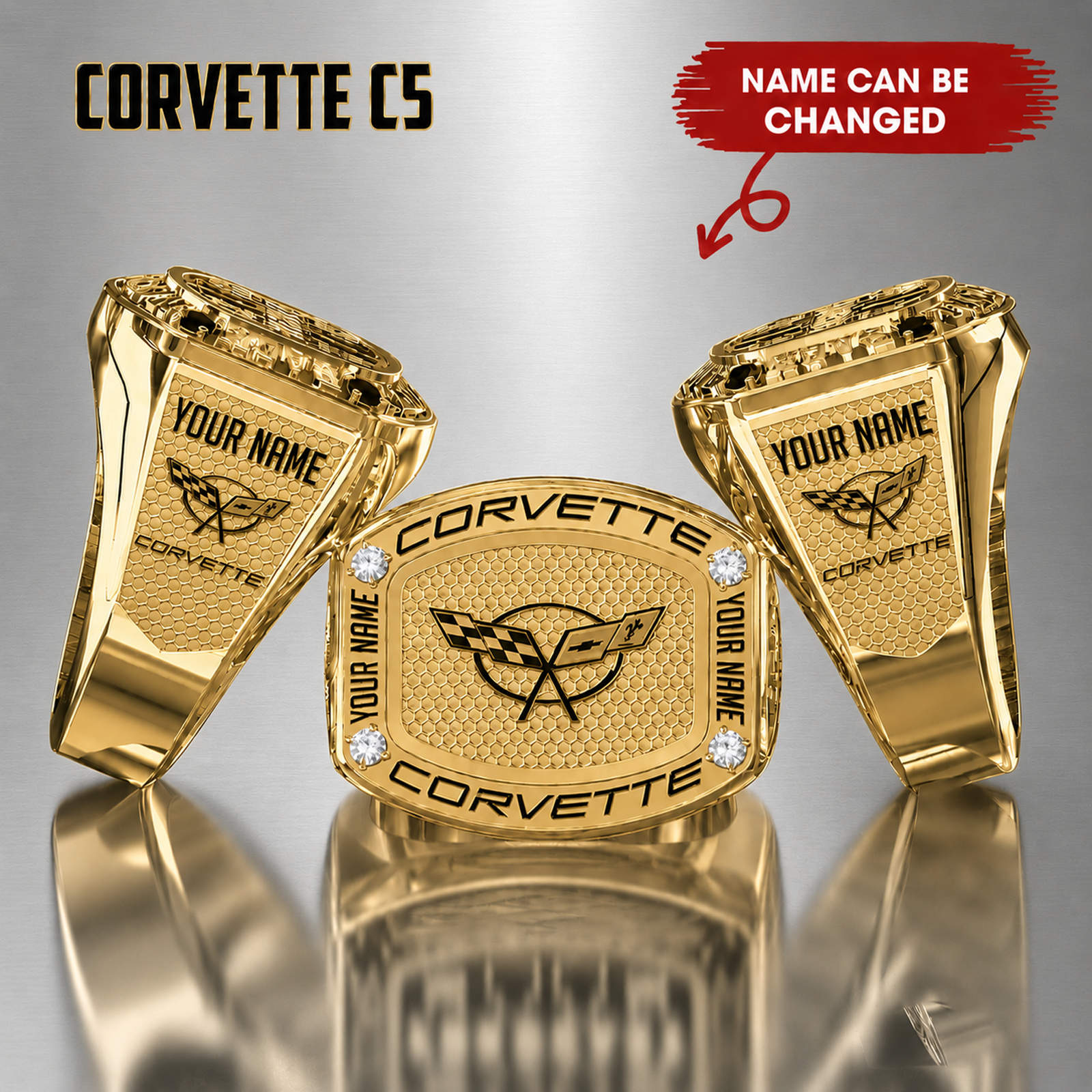 Corvette Ring VS4 C5 gold