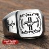 Mustang Custom Name Casual Design Ring VS17
