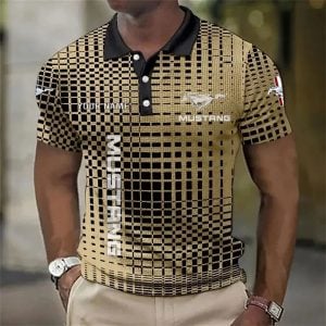 Mustang Custom Name Modern Fit Luxe Classic Polo Shirt VS32A2
