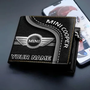 Mini cooper Custom Name Casual Leather Wallet VS05
