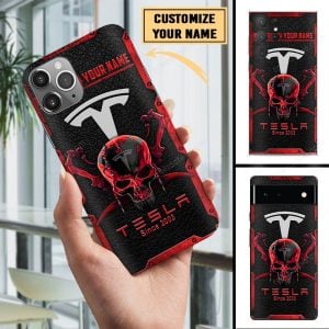 Tesla Cutom Name Phone Case For All Phone Models VS11