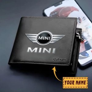 Mini cooper Custom Name Casual Leather Wallet VS07