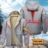 Tesla Custom Name High Quality Zip Hoodie VS01
